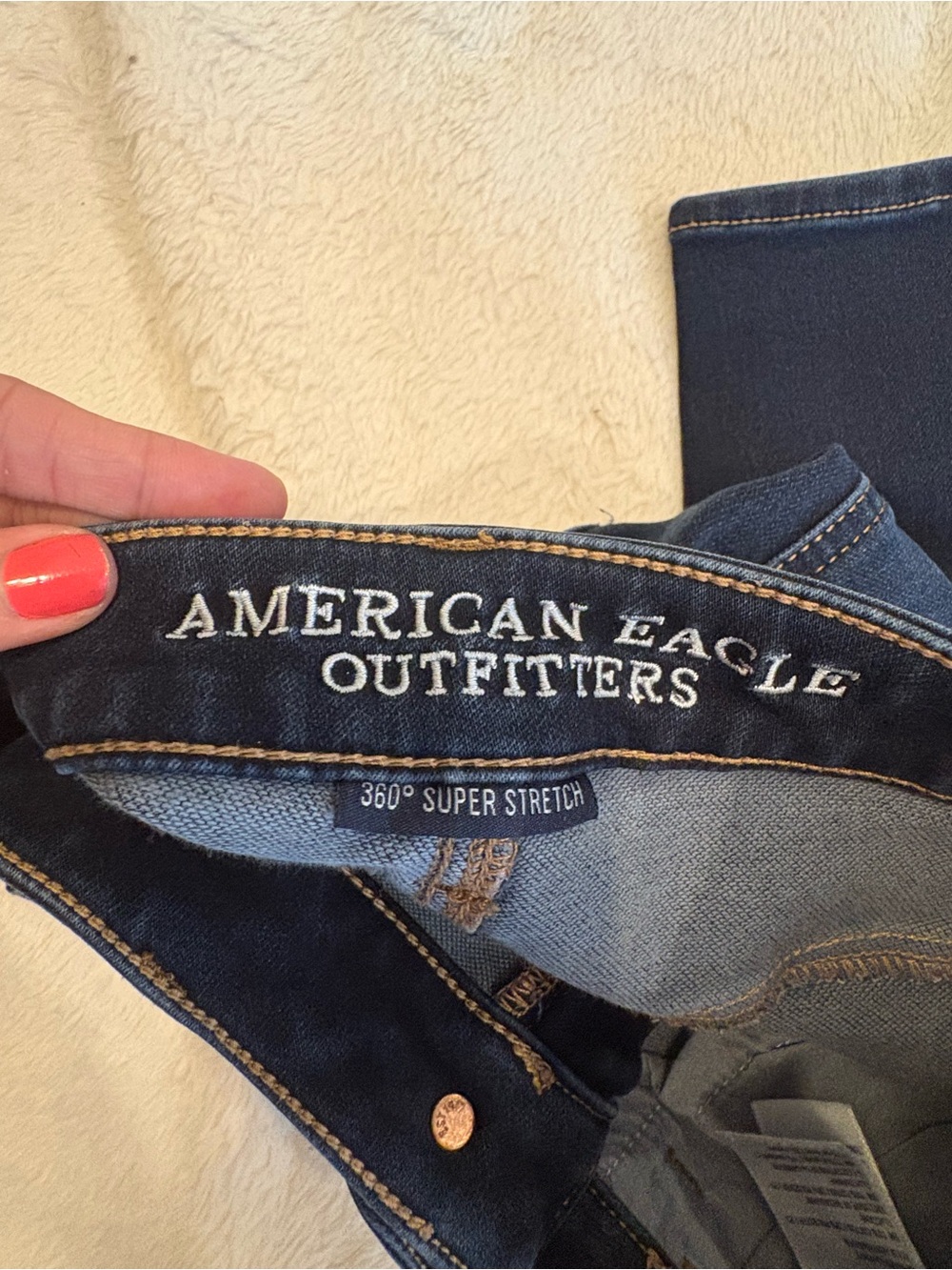 American Eagle Outfitters Dark Blue Skinny Jeans - Picture 4 of 4